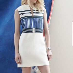 🐝 NWOT🐝 Tory Burch Mixed-Pattern Mikado Dress